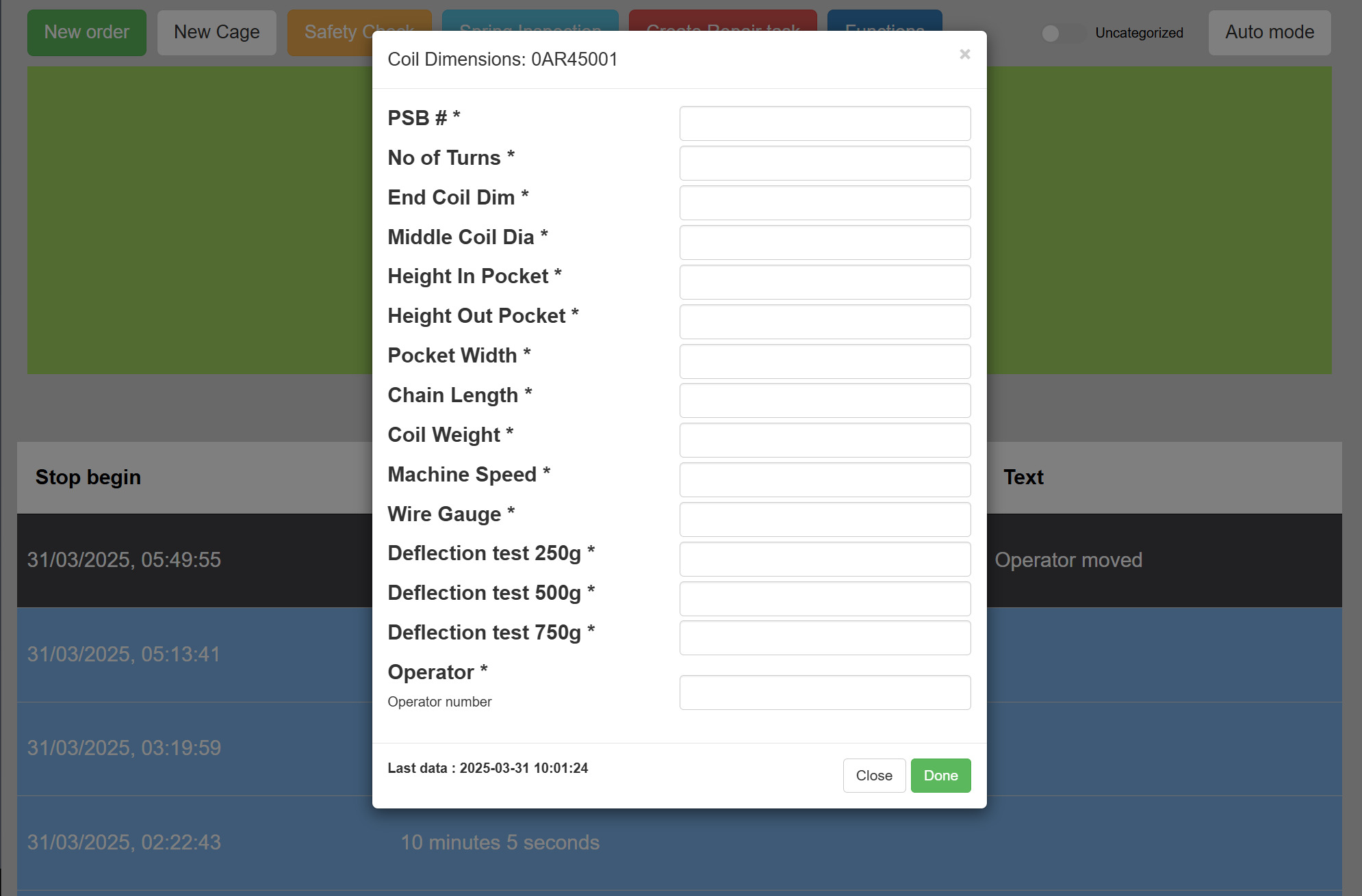 TrendFORMS inspection form | Trendlog.io
