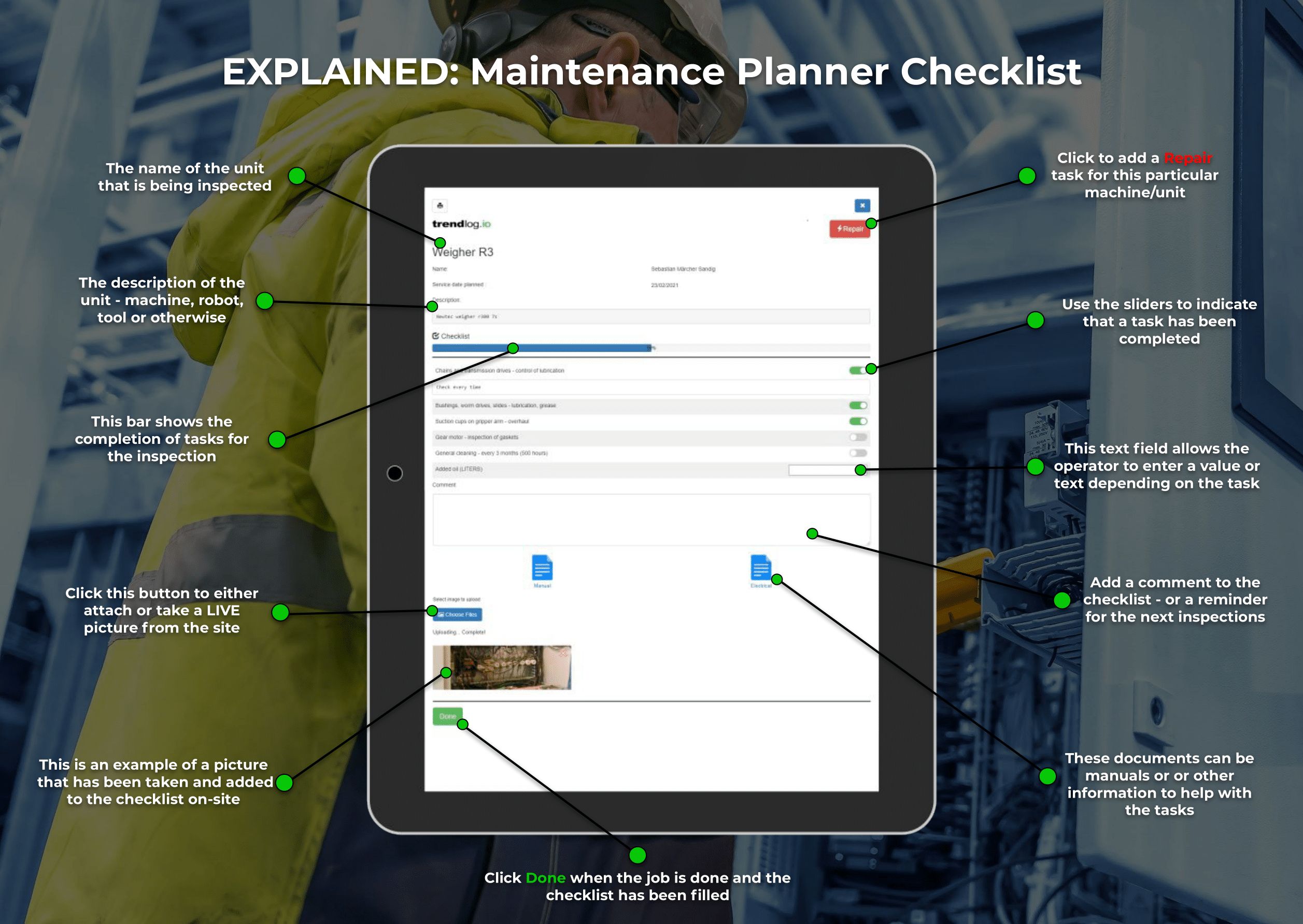 Maintenance Planner Checklist
